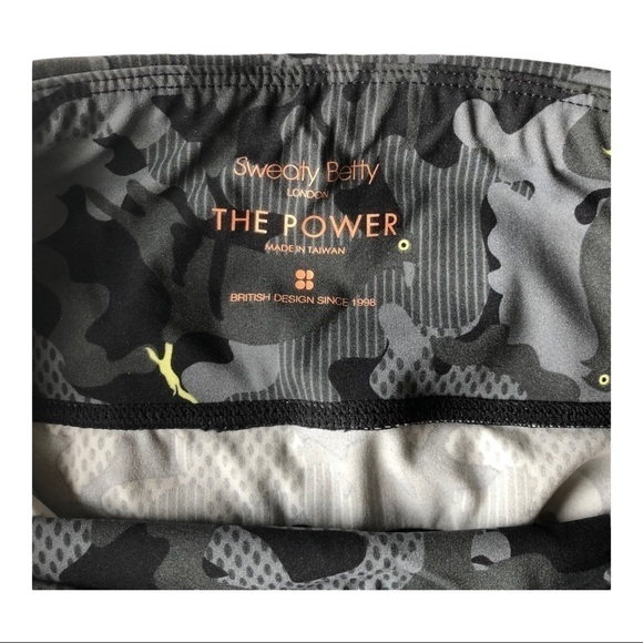 Sweaty Betty The Power Camo Pigeon Print 7/8 Leggings Small - Picture 8 of 15